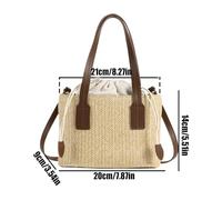 Straw Purse, Travel Beach Pouch, Vintage Shoulder Bag, Lightweight Woven Design, Chic Stylish Accessory, Perfect for Women Wife Vacation Party Shopping Picnic Work Date Night Commute