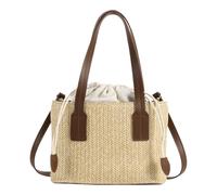 Straw Shoulder Bag, Vintage Woven Tote, Lightweight Daily Carrier, Stylish Handbag Design, Casual Summer Accessory for Hiking, Vacation, Shopping, Work, Daily Commute, Picnic, Travel, Multicolor