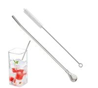 Straw Spoon - 14 g Filtered Spoon Straw Strainer Stirrer | Stainless Steel Multifunctional Lampadina Drinking Straws Spoons Safe For Coffee Loose Leaf Tea Soup