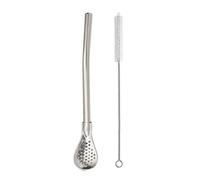 Straw Spoon | Drinking Filter Straws Strainer Stirrer - Stainless Steel Portable And Multifunctional Bombilla Drinking Straws For Beverage Coffee Soup