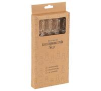 Cannucce di Vetro Péniszszerű Formával - Trasparenti (Set di 4)