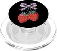 Strawberries and Lavender Lace Bow - Kawaii Style Art PopSockets PopGrip per MagSafe