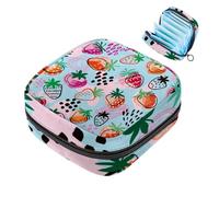 Strawberry-1416 - Borsa per assorbenti igienici, con cerniera, per ragazze e adolescenti