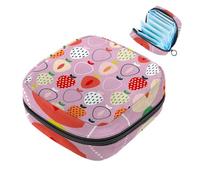 Strawberry-455 - Kit per primo ciclo mestruale per ragazze, salvaslip per tampone, porta assorbenti con cerniera, organizer per tovaglioli