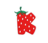 Strawberry Alphabet Iron-On Patches Set, Embroidered Letters For Bags, Clothes & DIY Decoration(K)