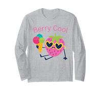 Strawberry Berry Cool Summer Icecream Maglia a Manica