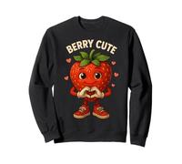 Strawberry Berry Cute Funny Fruit Felpa