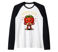 Strawberry Berry Cute Funny Fruit Maglia con Maniche Raglan