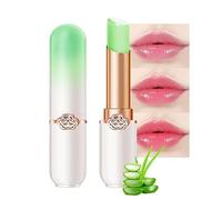 Strawberry Blueberry Tinted Lip Balms ，Peach Color Changing Lipstick,Moisturizer Long Lasting Lip Care Lip Balm Magic Lip Gloss Lip Tint Stain Gloss Set for Women (1pc Aloe vera)