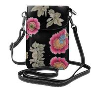 Strawberry Bun Questa borsa a tracolla leggera e unisex con patta libera le mani ed è adatta per viaggi, vacanze e uso quotidiano., Fiori in Fiore, Taglia unica