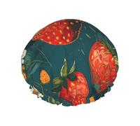 Strawberry Classic Print Cuffia Da Doccia Per Donna Elastico Cuffia Doccia Comodo Cuffie Capelli Per Hotel Casa Nuoto