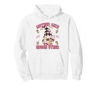 Strawberry Ice Cream Lover GNOME Mom Saying for Summer Mommy Felpa con Cappuccio