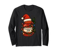 Strawberry Jam Merry Christmas Cappello di Babbo Natale Ragazzi Ragazze Bambino Maglia a Manica