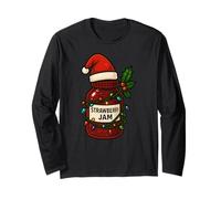 Strawberry Jam Merry Christmas Cappello di Babbo Natale Ragazzi Ragazze Bambino Maglia a Manica