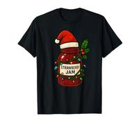 Strawberry Jam Merry Christmas Cappello di Babbo Natale Ragazzi Ragazze Bambino Maglietta