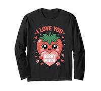 Strawberry Love Cottagecore Kawaii Berry Maglia a Manica