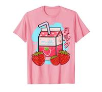 Strawberry Milk Shake Kawaii Anime T-Shirt Maglietta