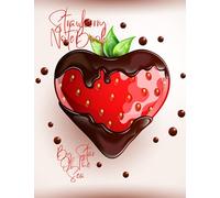 Strawberry Notebook: Strawberry Notebook Journal: THE "STRAWBERRY SPLASH" NOTEBOOK COLLECTION!! A CREAMY SPLASH IN LUXURY NOTEBOOKS!! A DELICIOUS HIGH GLOSS COVER GRAPHIC!! YUM!!!