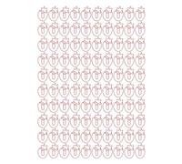 Strawberry Paper Clips 100pcs | Electroplated Iron Wire Non - Corrosive Paper Clips for Notes/Books/Office | Vibrant Fruit - Shaped Bookmark Clips with Storage Box