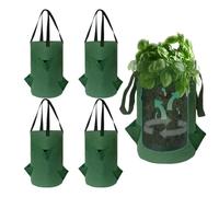 Strawberry Planter 5-pieces Breathable Hangable Fabric with 6 Planting