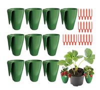 Strawberry Propagation Station - ABS | Breathable Portable Fast Transplanting Cups With Forks | Bare Root Strawberry Cultivation Tool | For Windowsill Courtyard Garden Yard Farm Balcony