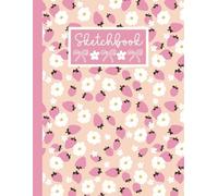 Strawberry Sketchbook: Cute Kawaii Fruit Drawing Pad and Notebook With Coquette Bows; 8.5x11"