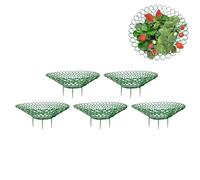 Strawberry Supports | Balcony Planting Rack | Plant Support Stand Strawberry Growing Rack |10pcs Reusable Multipurpose Growing Frame Holder Cage, Ideal for Keeping Your Garden Strawberries Clean A