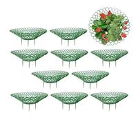 Strawberry Supports | Balcony Planting Rack | Plant Support Stand Strawberry Growing Racks |10pcs Reusable Multipurpose Growing Frame Holder Cage, Ideal For Keeping Your Garden Strawberries Clean A