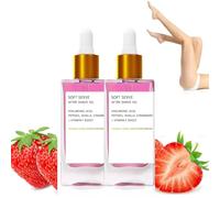 Strawberry Vanilla After Shave Oil for Smooth Skin, Hair Removal And After-shave Repair Essences Oil, Effectively Soothes The Skin And Restores Skin Smoothness, Prevent Ingrown Hairs (2pcs)
