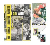 STRAY KIDS - 2° mini album [I am WHO] (I AM Ver.) Photolibro + CD-R + autoritratto QR Photocard + Selfie QR Photocard + Behind QR Photocard + Lyrics Poster + 2 Pin Button Badge