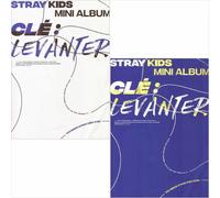 STRAY KIDS [CLE: LEVANTER] Mini album NORMAL 2 ver. SET/2 CD + 2 libri + 6...