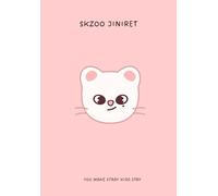 Stray Kids Cute Notebook SKZOO 7 x 10 inches - JINIRET: Hyunjin Jiniret SKZOO aesthetic stray kids stationary notebook