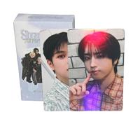 Stray Kids Laser Photocard 55pcs Stray Kids Album Photocard Stray kids lomo Cards Straykids Album Card Stray kids Photo Cards 5-STAR Cartolina regalo per fan figlia