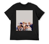 Stray Kids - Maglietta estiva traspirante leggera e traspirante per il clima caldo, Nero , XL