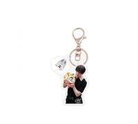 Stray-kids Portachiavi in acrilico SK-ZOO Ciondolo Hyunjin portachiavi soggiorno FELIX portachiavi Stray-Kids 5th Anniversary Keychain KARMA, Bangchan, 5-6cm