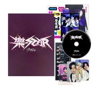 Stray Kids - -Rock-STAR (LIMITED STAR Ver.) Photobook + CD-R + Photocard + Panorama Mini Poster + Unit Photocard + Sticker + Mini Poster + 4-Cut Photo Film + Folded Poster + Film Photocards + PVC Card