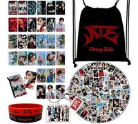 Stray Kids - Set regalo per fan di ATE, set regalo Stray Kids ATE Merch, portachiavi in silicone, carta LOMO