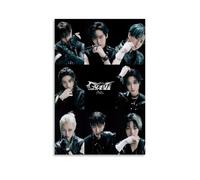 Stray Kids Skz Giant Ot8, poster decorativo estetico su tela, decorazione artistica da parete per soggiorno, camera da letto, musica e film, 40 x 60 cm, senza cornice