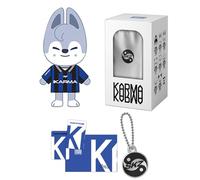 STRAY KIDS - Stray-Kids - THE 4TH ALBUM [KARMA] (SKZOO / BANG CHAN Ver.) Package Box + SKZOO Keyring + Acrylic NFC Charm + 2 Pin Badges + 5 Extra Photocards