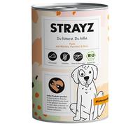 STRAYZ BIO 24 x 400 g - Tacchino Bio con Zucca Bio, Finocchio Bio e Riso Bio
