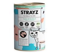 STRAYZ BIO cat 6 x 400 g - Salmone bio e broccoli bio