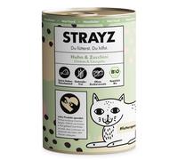 STRAYZ BIO cat 24 x 400 g - Pollo bio e zucchine bio