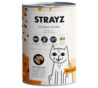 STRAYZ BIO cat 6 x 400 g Umido per gatto - Oca bio e zucca bio