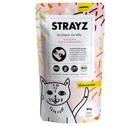 STRAYZ Bio cat in buste 6 x 85 g - Anatra bio e patata dolce bio
