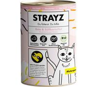 STRAYZ Cibo Umido per Gatti, Anatra e Patata Dolce - 400 g