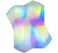 STRBOXONG Carta olografica, formato A4, 250 g/m², 297 mm x 210 mm, per artigianato, scrapbooking, fogli lucidi, lucidi, lucidi, 10 fogli