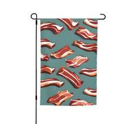 Streaky Bacon Pattern Print Holiday Garden Bandiere 30,5 x 45,7 cm Tutte le Stagioni Bandiera Outdoor Yard Decor Per Patios