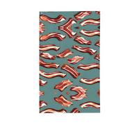 Streaky Bacon Pattern Print Outdoor Decorative Flag Display All Seasons Single Sided Pattern Yard Portico Patio