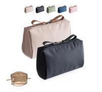 Strealinem Streamline Viaggio Trucco Sacchetto per le Donne, Portatile Mini Impermeabile Viaggio Trucco Sacchetto per la Conservazione Quotidiana Organizzare, Colore Solido Trucco Borsa (2 pezzi-c)
