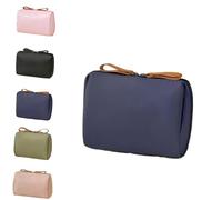 Strealinem Travel Makeup Pouch for Women, Large Capacity Cosmetic Bag, Compact Storage Pouch(Blue)